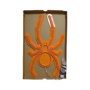 Member's Mark Neon Halloween Spider Wall Decor - Orange